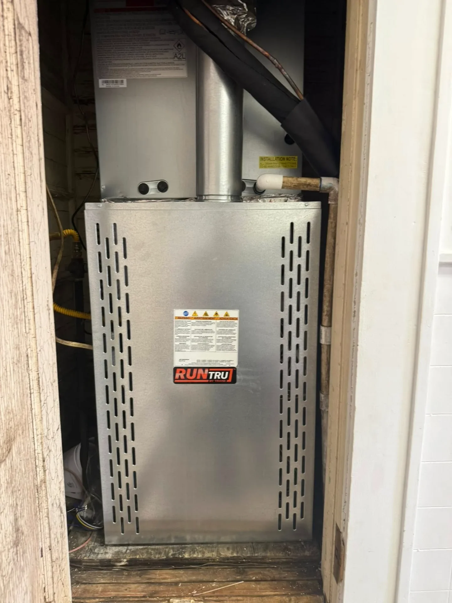 New RunTru furnace unit installed by TMAC Heating & Cooling